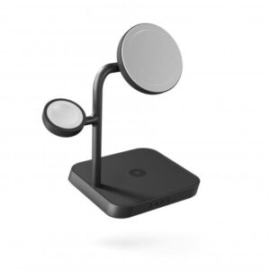 ZENS ZEAPDC01/00 Caricabatterie per dispositivi mobili Cuffie, Smartphone, Orologio intelligente, Tablet Nero AC Carica wireless Ricarica rapida Interno (ZENS Charging Station Magsafe 4in1)