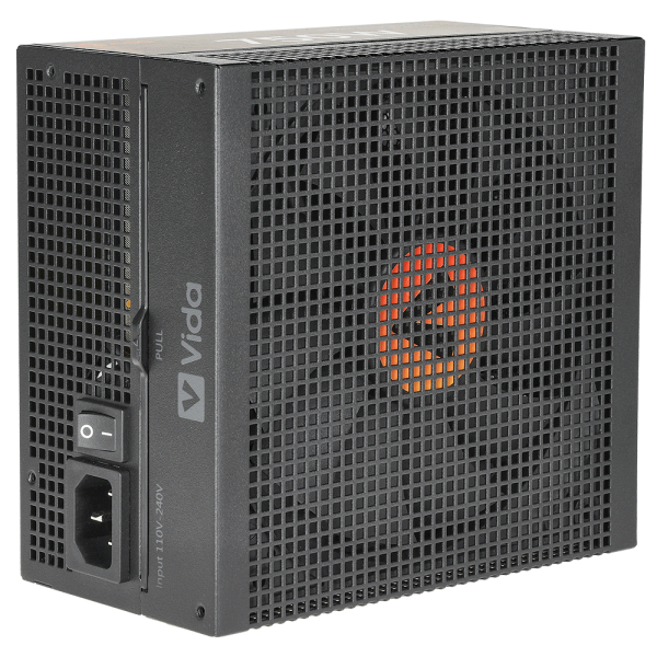 VIDA Heracles alimentatore per computer 750 W 20+4 pin ATX ATX Nero (Vida 750W Heracles Black ATX 3.1 Gaming PSU, 80+ Gold, Fully Modular, 14cm Ultra-Quiet FDM Fan, Flat Black Cables, PCIe 5.1, Power Lead Not Included)