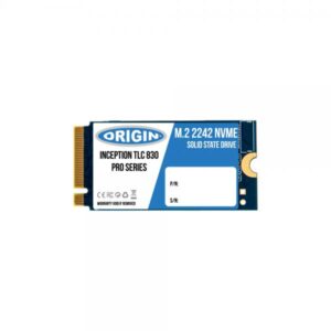 Origin Storage NB-1TBM.2/NVME-42 drives allo stato solido 1 TB M.2 PCI Express 3.0 3D TLC (Origin Inception SSD 1TB NVMe M.2 3D TLC 42mm)