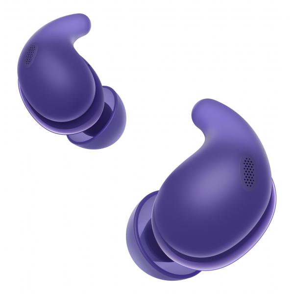 Sony LinkBuds Fit - Cuffie True Wireless Bluetooth con Noise Cancelling - Comfort per tutto il giorno, IPX4, audio ad alta risoluzione, modalità Ambient Sound, durata della batteria fino a 21 ore, connessione Multipoint, iOS e Android - Violet (SONY Sony LinkBuds Fit - Truly Wireless Noise Cancelling -)
