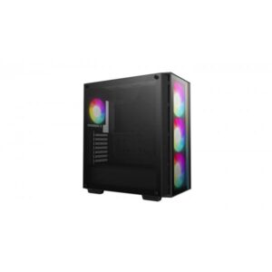 DeepCool MATREXX55 V4 C Midi Tower Nero (DeepCool MATREXX 55 V4 C Mid-Tower ATX Case, Type-C and USB 3.0, front ARGB fans and front LED strip, Tempered Glass Side Panel)