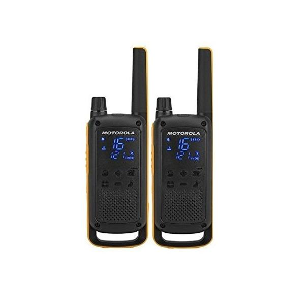 Motorola Talkabout T82 Extreme Twin Pack ricetrasmittente 16 canali Nero, Arancione (Talkabout T82 Extreme Twin - Pack Two-Way Radio 16 - Channels Black, Orange - Warranty: 12M)
