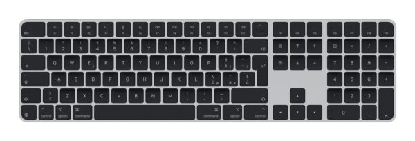 Apple Magic tastiera Universale USB + Bluetooth QWERTY Italiano Nero (Apple Magic Keyboard with Touch ID and Numeric Keypad - Tastiera - USB-C - senza fili - Bluetooth - QWERTY - italiana - black keys)