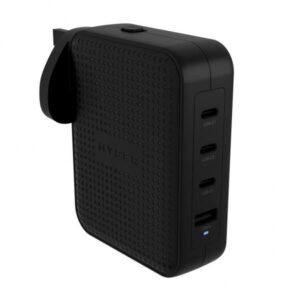 HYPER HJ1001BKWWGL Caricabatterie per dispositivi mobili Controller per videogiochi, Telefono cellulare, Netbook, Computer portatile, Smartphone, Tablet Nero AC Ricarica rapida Interno (145W GAN CHARGER - BLACK - .)