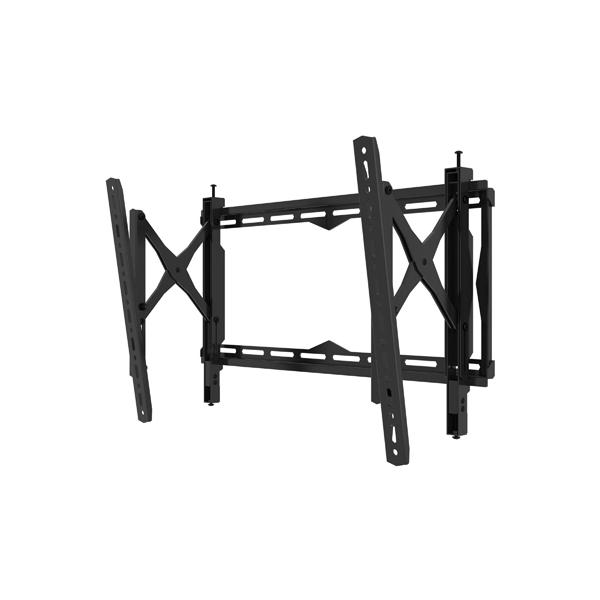 B-Tech BT8443/B Supporto TV a parete 190,5 cm [75] Nero (Pull-Out Flat Screen Wall - Mount with Tilt and Swivel - [VESA 600 x 400] - Warranty: 60M)