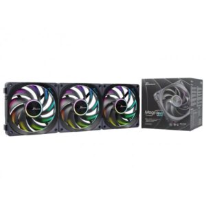 Seasonic MagFlow ARGB Case per computer Ventilatore 12 cm Nero 3 pz (Seasonic LÃ¼fter MagFlow 1225PWM ARGB)