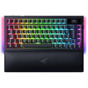 Razer BlackWidow V4 Pro tastiera Gaming USB + RF Wireless + Bluetooth QWERTY US International Nero (BlackWidow V4 Pro 75% - Intl. US Layout [ISO]) - Versione UK