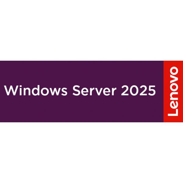 Lenovo Windows Server 2025 Client Access License [CAL] Licenza (Microsoft Windows Server 2025 - Licence - 1 user CAL - for ThinkSystem SR250 V3, SR630 V3, SR650 V3, ST250 V3, ST50 V3)