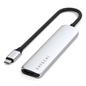 Satechi ST-P6SS hub di interfaccia USB tipo-C 10000 Mbit/s Argento (Interface Hub Usb Type-C - 10000 Mbit/S Silver - Warranty: 12M)