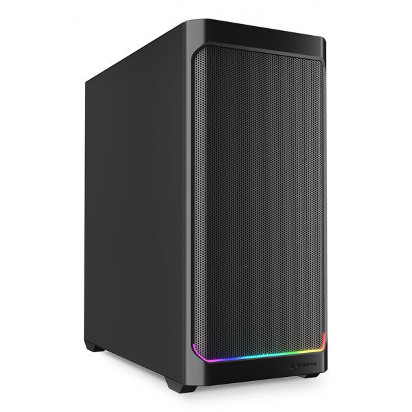 Sharkoon AK4 RGB STRIP Midi Tower Nero (AK4 Black ATX [schwarz])