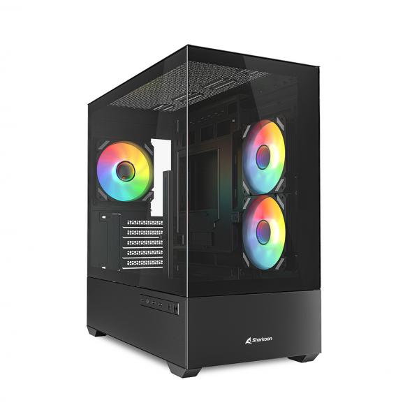 Sharkoon MK6 RGB Midi Tower Bianco (MK6 RGB Black mATX [schwarz])