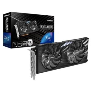 Asrock A750 CL SE 8GO Intel Arc A750 8 GB GDDR6 (Asrock Intel ARC A750 Challenger SE 8GB OC, 8GB DDR6, HDMI, 3 DP, 2200MHz Clock, LED Lighting, Overclocked)