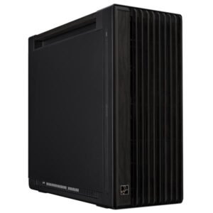 ASUS ProArt PA602 Wood Edition – Metal Panel Midi Tower Nero (Asus ProArt PA602 Wood Gaming Case, E-ATX, Front Grill, 2x 20cm Fans, PWM Fan Hub, IR Dust Indicator, USB-C 20Gps, Black)