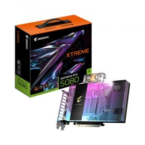 GIGABYTE AORUS GeForce RTX 5080 XTREME WATERFORCE WB 16G Scheda Grafica - 16GB GDDR7, 256 bit, PCI-E 5.0, 2805MHz Core Clock, 3 x DP 2.1a, 1 x HDMI 2.1b, NVIDIA DLSS 4, GV-N5080AORUSX WB-16GD (GIGA VGA 16GB RTX5080 AORUSX WB-16G 3xDP/HDMI AORUS GeForce RTX 5080 XTREME WATERFORCE WB 16G)