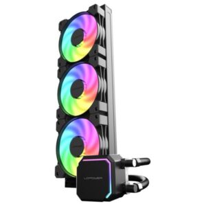 LC-Power LC-CC-360-B-ARGB sistema di raffreddamento per computer Processore Raffreddatore di liquidi tutto in uno 12 cm Nero (LC-POWER CPU-K?hler 300W 3x120mm f.Int)