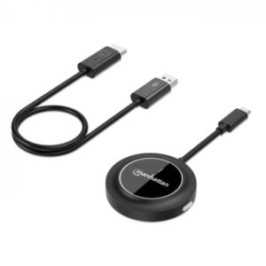 Manhattan 208420 moltiplicatore AV Trasmettitore e ricevitore AV Nero (Hdmi Cable With Ethernet, - 4K@30Hz [High Speed], 2M, - Male To Male, Black, Equivalent To Hdmm2Mhs, Ultra Hd 4K X 2K, Fully Shielded, - Warranty: 12M)