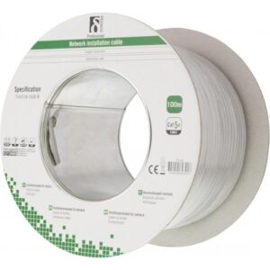 Deltaco TP-40 cavo di rete Grigio 100 m Cat5e (DELTACO bulkkabel - 100 m)