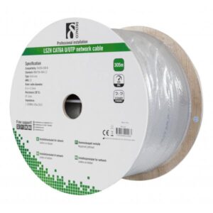 Deltaco TP-57 cavo di rete Grigio 305 m Cat6a U/UTP [UTP] (DELTACO TP-57 - bulkkabel - 305 m - gr)