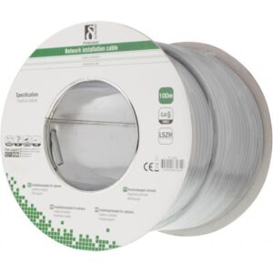 Deltaco TP-48H cavo di rete Grigio 100 m Cat6 F/UTP [FTP] (DELTACO TP-48H - bulkkabel - 100 m - g)
