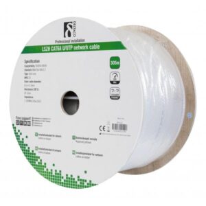 Deltaco TP-57C cavo di rete Bianco 305 m Cat6a U/UTP [UTP] (DELTACO bulkkabel - 305 m - hvid)