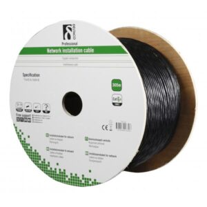 Deltaco TP-53 cavo di rete Nero 305 m Cat6a S/FTP [S-STP] (DELTACO bulkkabel - 305 m - sort)