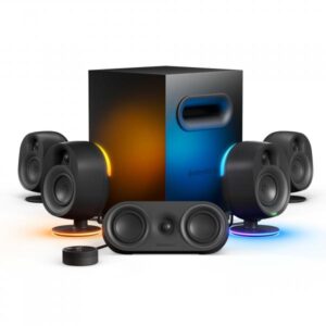 Steelseries Arena 9 set di altoparlanti PC/PC portatile Nero 5.1 canali 2-vie Bluetooth (SteelSeries Arena 9)