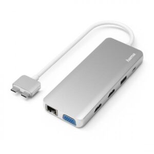 Hama Adattatore USB-C Multiport for Apple Mac Book, 12 Porte (Hama USB-C-Hub, Multiport f?r Apple Ma)