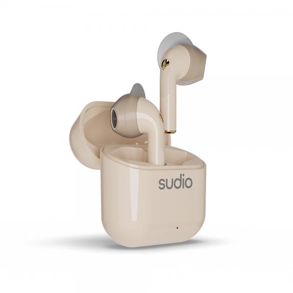 Sudio Nio Auricolare True Wireless Stereo [TWS] In-ear Musica e Chiamate Bluetooth Sabbia (Sudio Nio ?gte tr?dl?se ?retelefoner S)