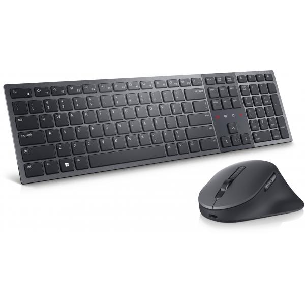 DELL KM900 tastiera Mouse incluso Ufficio RF senza fili + Bluetooth QWERTY Nordic Grafite (Dell Premier KM900 - tastatur og mus-s)