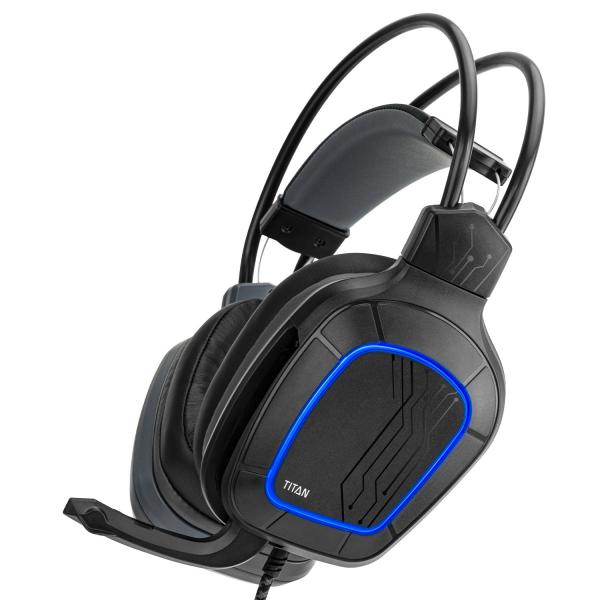 Nitho TITAN Auricolare Cablato A Padiglione Gaming Nero (Nitho TITAN Headset Ledningsf?rt Spil)
