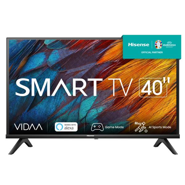 Hisense 40A4K TV 101,6 cm [40] Full HD Smart TV Wi-Fi Nero 200 cd/m² (Hisense 40A4K)