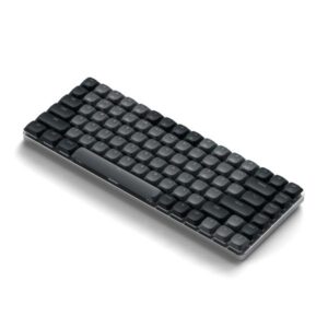 Satechi SM1 tastiera Ufficio USB + Bluetooth QWERTY Inglese Nero, Grigio (Satechi SM1 Slim - tastatur - m?rk Ind)