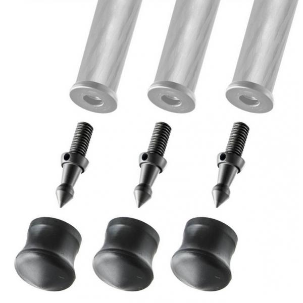 Gitzo GSF38S accessori treppiedi (GITZO Spydfod sÃ¦t Ã¡ 3 stk Gummi 38mm)