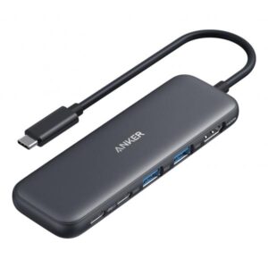Anker 332 Cablato USB 3.2 Gen 1 [3.1 Gen 1] Type-C Nero (Anker 332 USB-C Hub 5-in-1 Black)