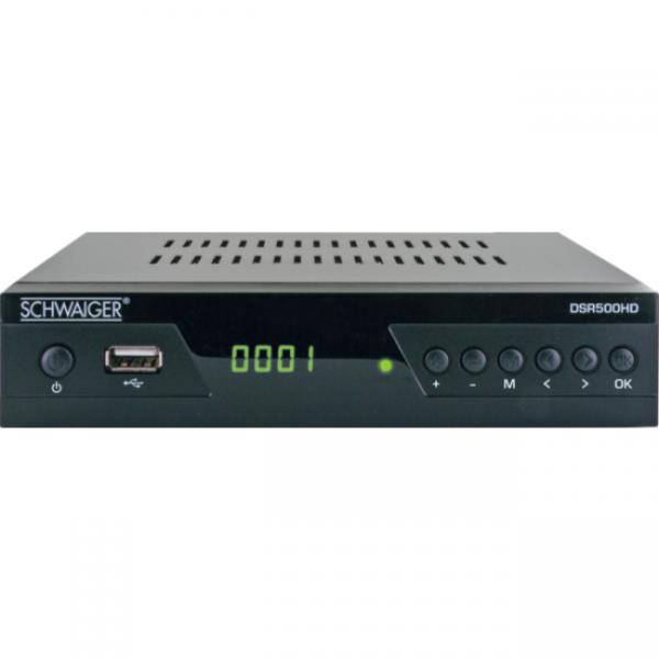 Schwaiger DSR500HD set-top box TV Cavo Full HD Nero (Schwaiger DSR 500 HD - Satellit Tv-mod)