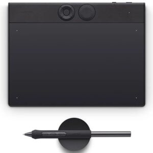 Wacom Intuos Pro Small – 2025 tavoletta grafica Nero 187 x 105 mm USB/Bluetooth (Wacom Intuos Pro pen tablet small PTK470K0B)