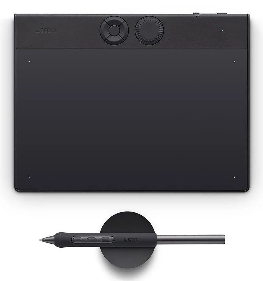 Wacom Intuos Pro Small – 2025 tavoletta grafica Nero 187 x 105 mm USB/Bluetooth (Wacom Intuos Pro pen tablet small PTK470K0B)