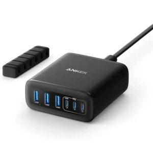Anker GaN Universale Nero AC Interno (Anker 6-port Charger 112W GaN Black)