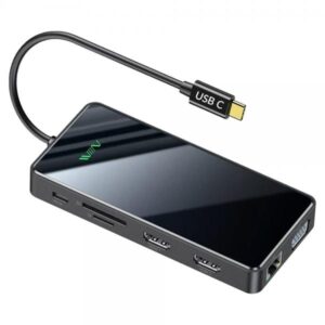 Cablenet 40-4136 replicatore di porte e docking station per laptop Cablato USB 3.2 Gen 2 [3.1 Gen 2] Type-C (CNL USB-C DISPLAYLINK 11 IN 1 Dock)