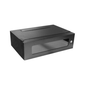 Cablenet 52-1023 rack 3U Da parete Nero (CNL 3U 360MM LOCKABLE WBx 19in Bk GLASS)