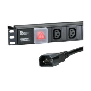 Cablenet IEC12HC14 unità di distribuzione dell'energia [PDU] 12 presa[e] AC 1U Nero (CNL 12W C13 PDU Hor 1u C14 3M)