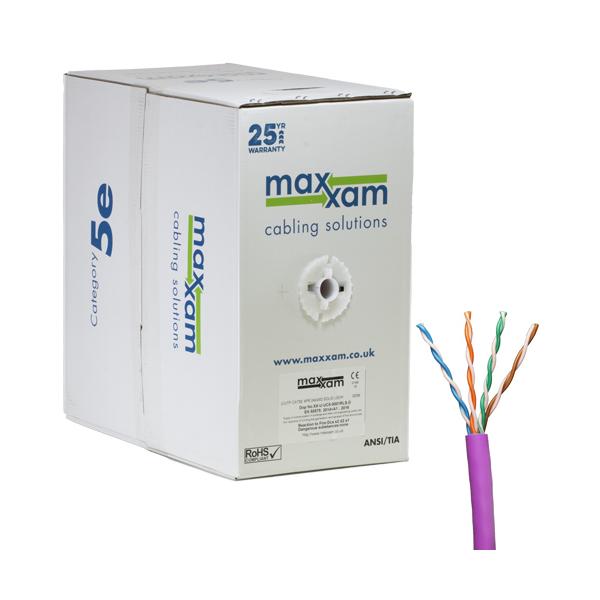 Cablenet XX5E0001 cavo di rete Viola 305 m Cat5e U/UTP [UTP] (CNL C5e Vi UTP Ls 24AWG Sld Dca 305m)