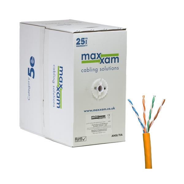 Cablenet XX5E0001O cavo di rete Arancione 305 m Cat5e U/UTP [UTP] (CNL C5e Or UTP Ls 24AWG Sld Dca 305m)