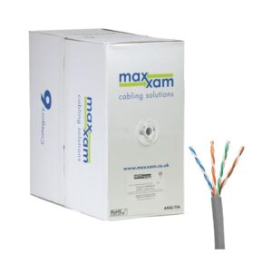 Cablenet XX60003GY cavo di rete Grigio 305 m Cat6 U/UTP [UTP] (CNL C6 Gy UTP Ls 24AWG Sld Dca 305m)
