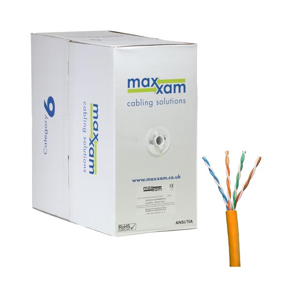 Cablenet XX60003O cavo di rete Arancione 305 m Cat6 U/UTP [UTP] (CNL C6 Or UTP Ls 24AWG Sld Dca 305m)
