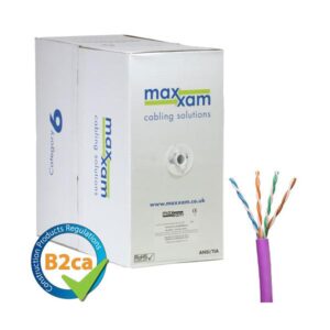 Cablenet XX60004 cavo di rete Viola 305 m Cat6 U/UTP [UTP] (CNL C6 Vi UTP Ls 24AWG Sld B2ca 305m)