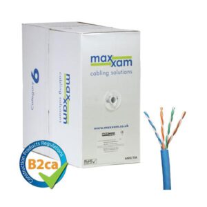 Cablenet Cat6 Blue U/UTP LSOH 24AWG Solid CPR B2ca Cable 305m Reel in Box cavo di rete Blu U/UTP [UTP] (CNL C6 Bl UTP Ls 24AWG Sld B2ca 305m)