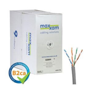 Cablenet Cat6 Grey U/UTP LSOH 24AWG Solid CPR B2ca Cable 305m Reel in Box cavo di rete Grigio U/UTP [UTP] (CNL C6 Gy UTP Ls 24AWG Sld B2ca 305m)
