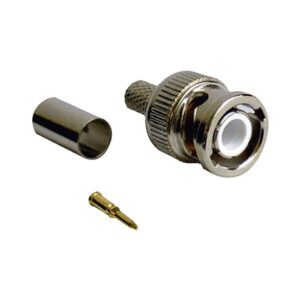 Cablenet BNC1-125 cavo di collegamento BNC Metallico (100PK BNC CT125 Crimp Pl TURNED)
