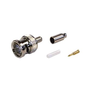 Cablenet BNC1-179D cavo di collegamento BNC Metallico (100PK BNC RG179 Crimp Pl DIECAST)
